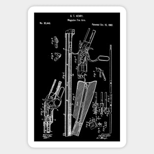 Winchester Repeating Rifle Patent Magazine fire arm Magnet